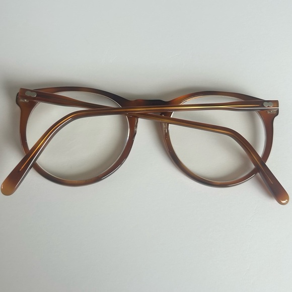 VINTAGE Brown Round Glasses FRAMES ONLY by MAY USA - Picture 7 of 11